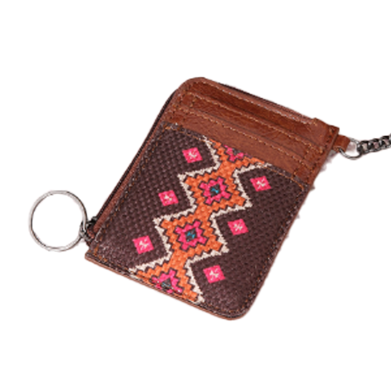 Southwestern Art Print Mini Zip Card Case