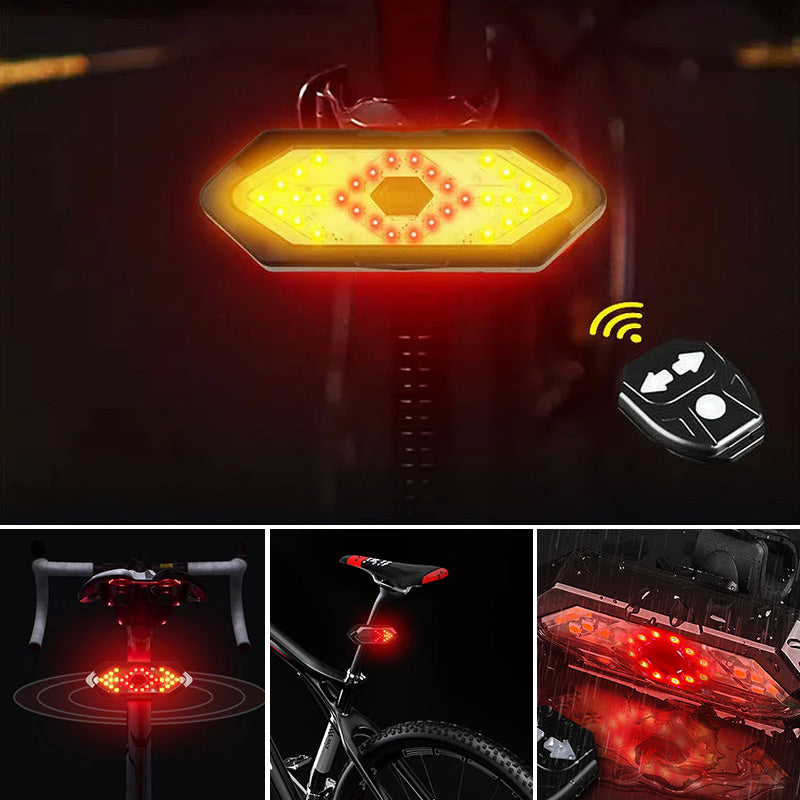 Waterproof Night Riding Bike Steering Tail Light