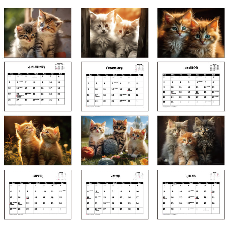 2025 Three Cats Calendar