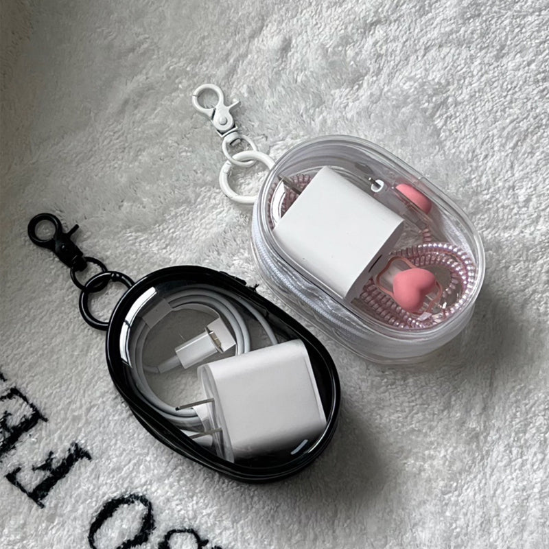 Portable Transparent Mini Zipper Storage Bag