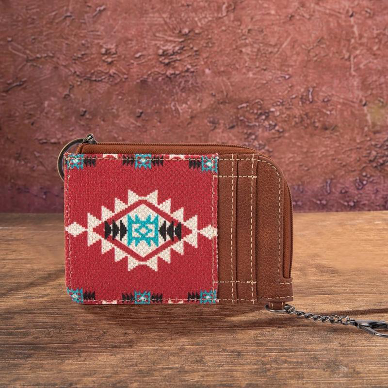 Southwestern Art Print Mini Zip Card Case