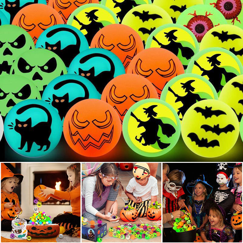 Glow-in-the-Dark Halloween Bouncy Balls