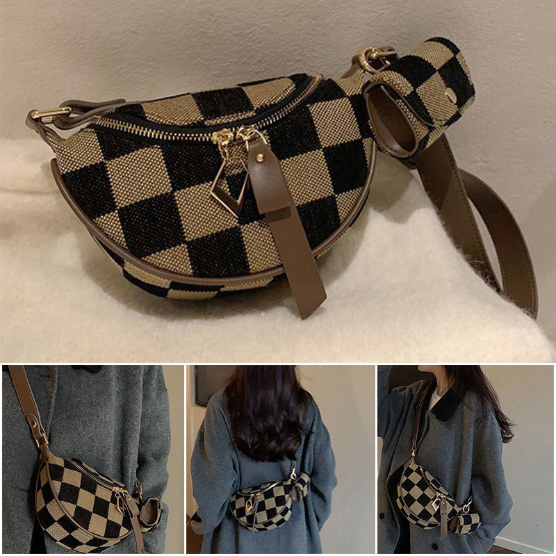 Checkered Waist Bag