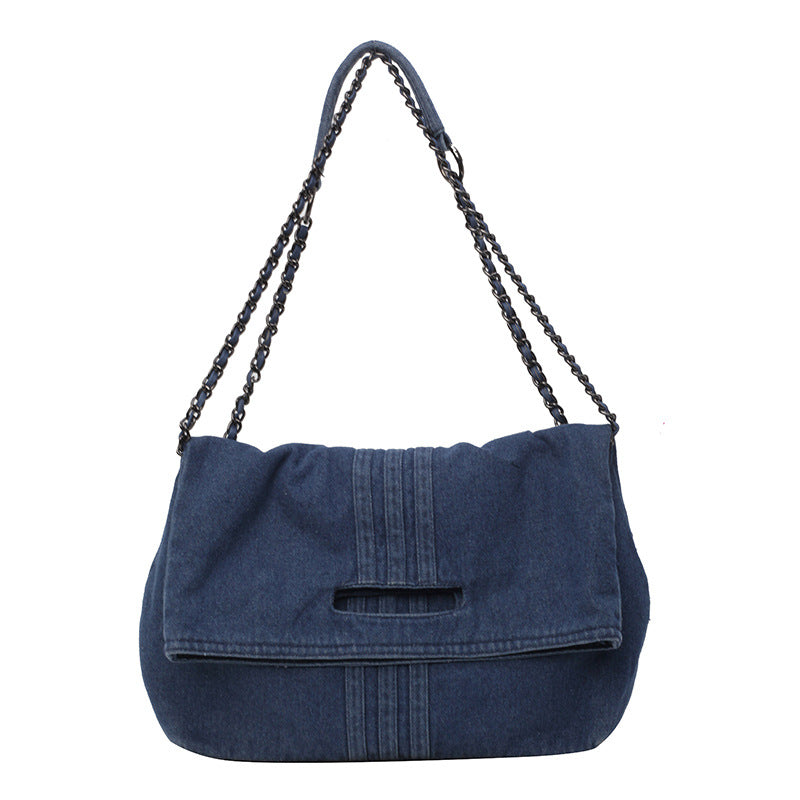 Women's Denim Chain Strap Crossbody Bag