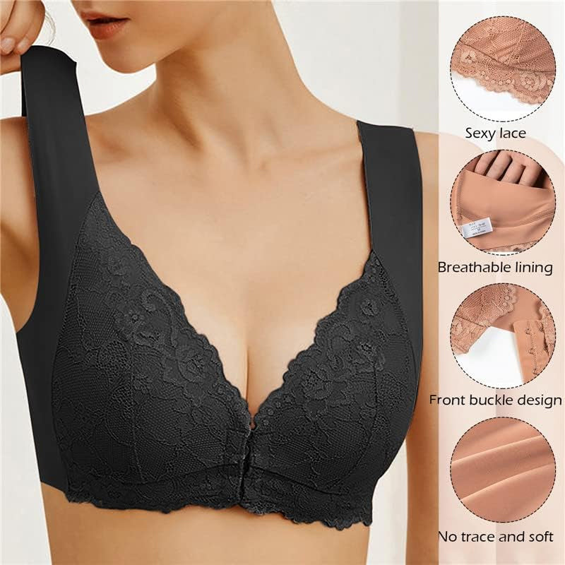 Front-Closure Lace Bra