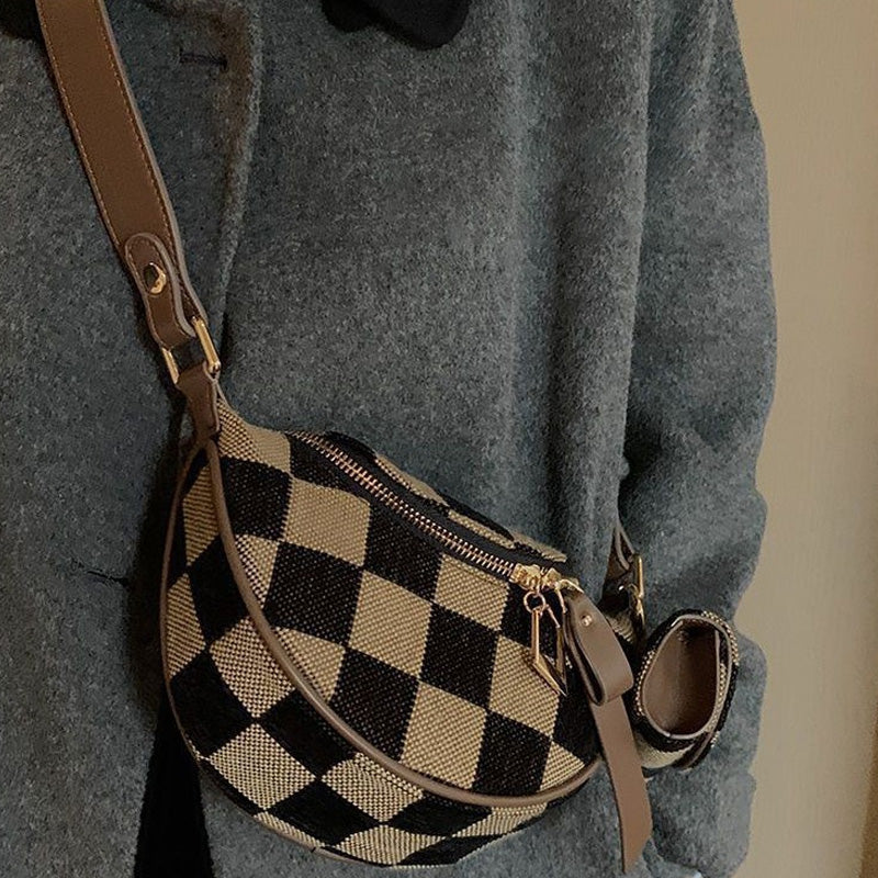 Checkered Waist Bag