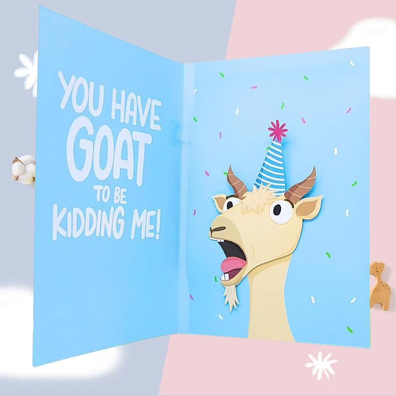 Screaming Goat Greeting Card