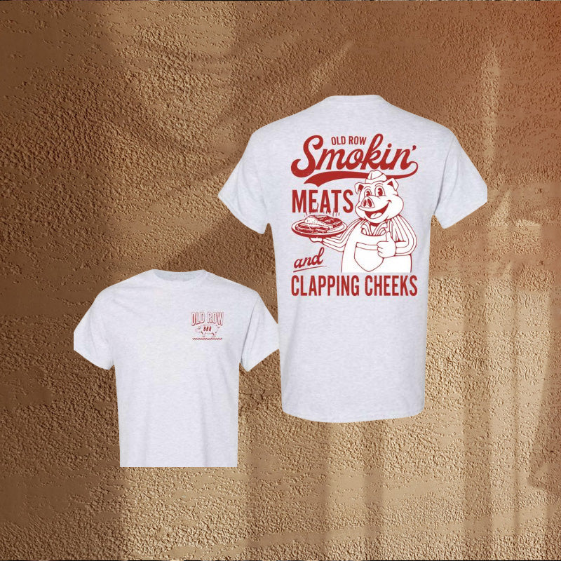 Old Row The Smokin' Meats Graphic 2 Sides T-shirt