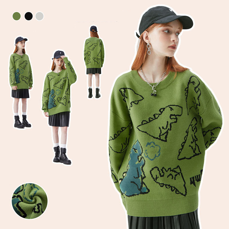 Little Dinosaur Loose Casual Sweater