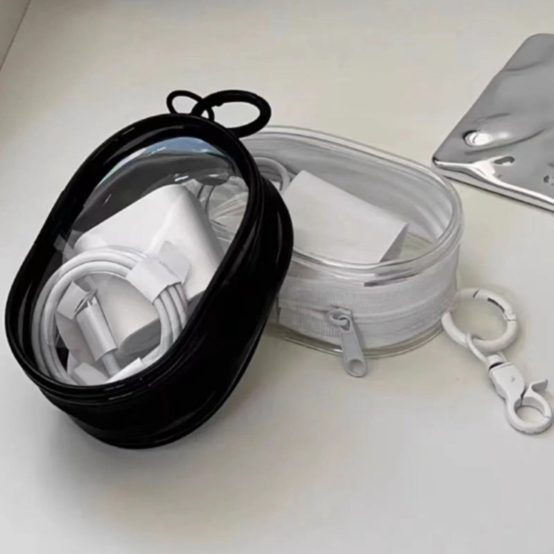 Portable Transparent Mini Zipper Storage Bag