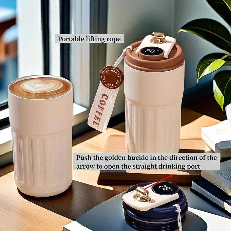 Smart Stainless Steel Coffee Cup with Temperature Display