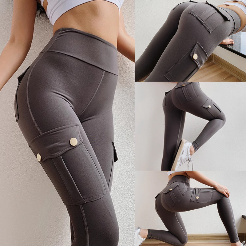 Pocket Design Butt Lifting Active Leggings