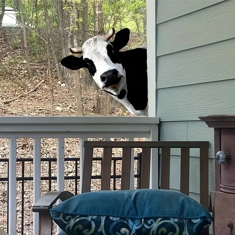 Cute Cows Head Shape Iron Silhouette