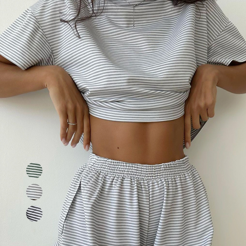 Two-Piece Set Women's Striped Pyjama Set