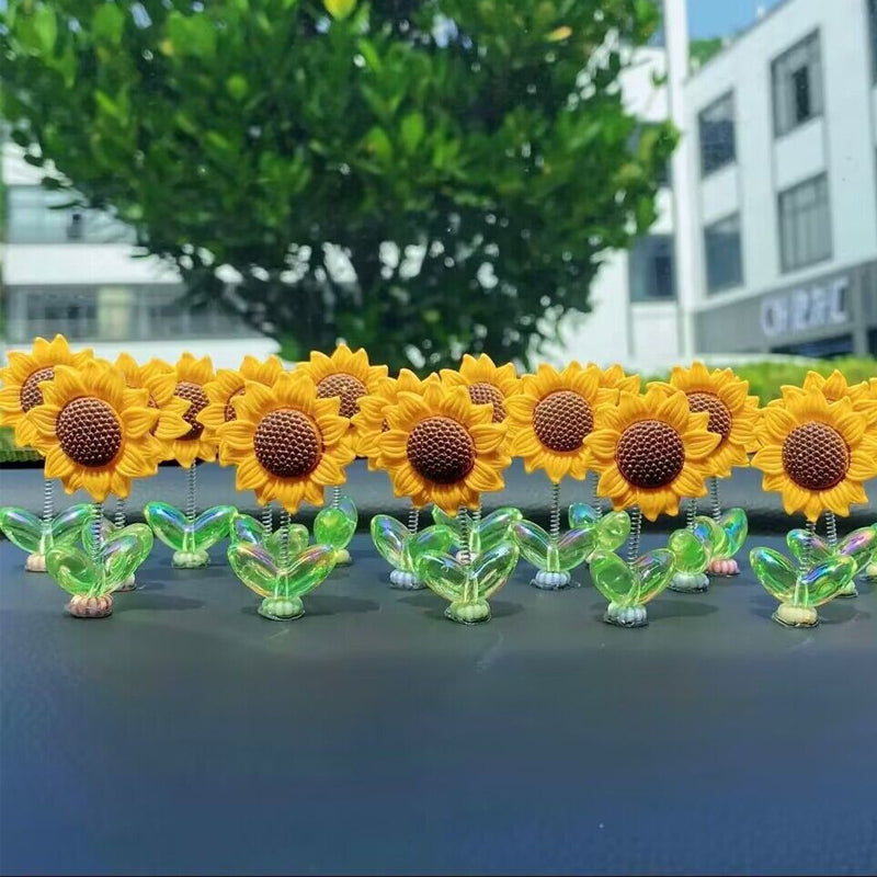 Cute Sunflower Car Ornament