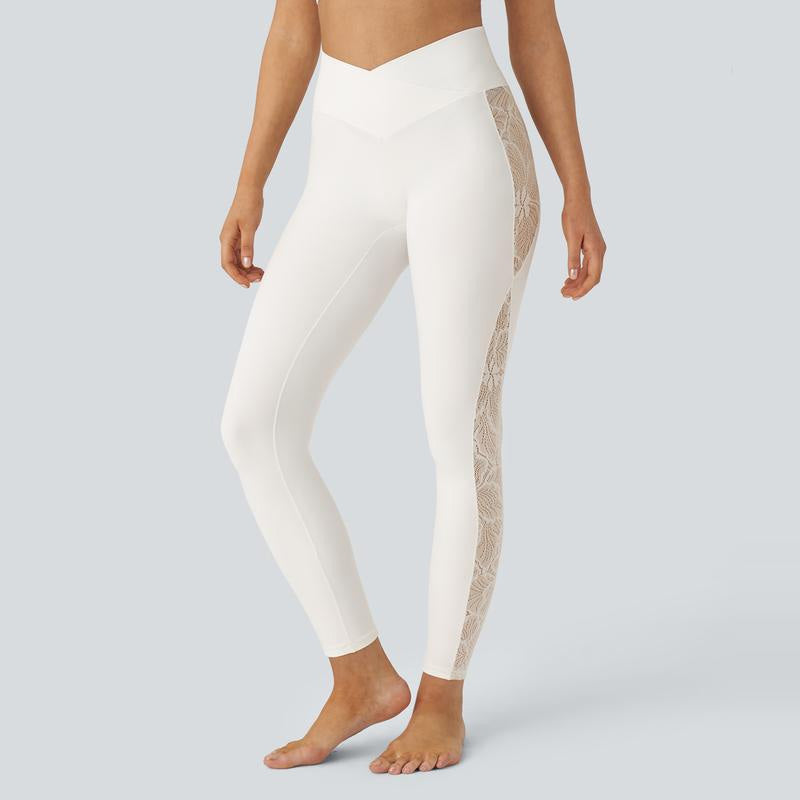 High Waist Lace Yoga Pants