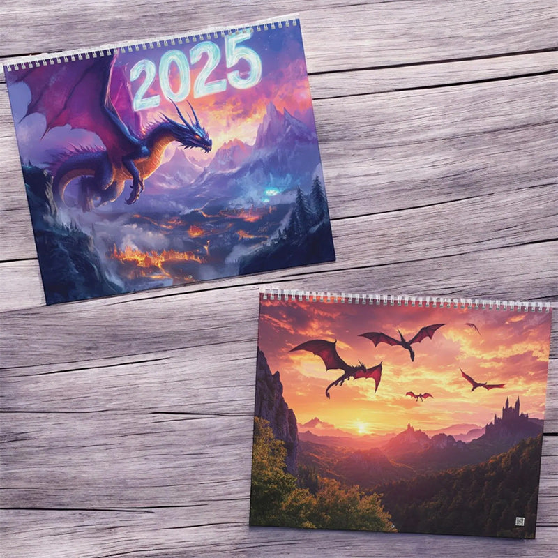 Fantasy Dragon Wall Calendar 2025