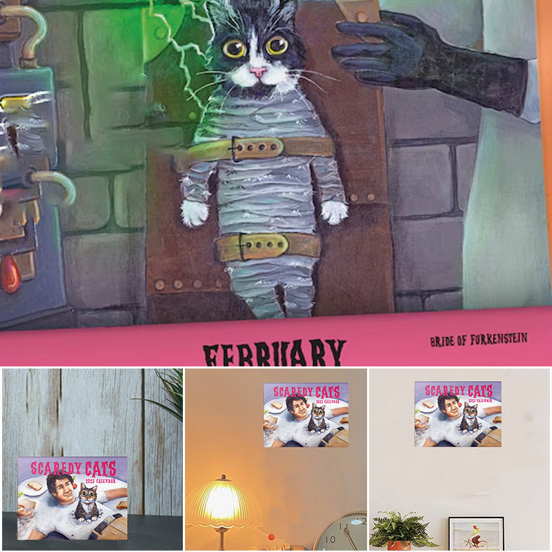 Scaredy Cats 2025 Monthly Calendar