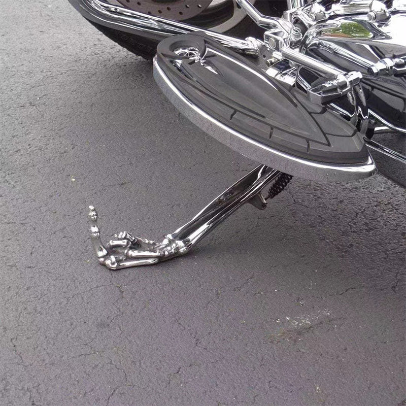 Skeleton Paw With Middle Finger Motorcycle Kickstands