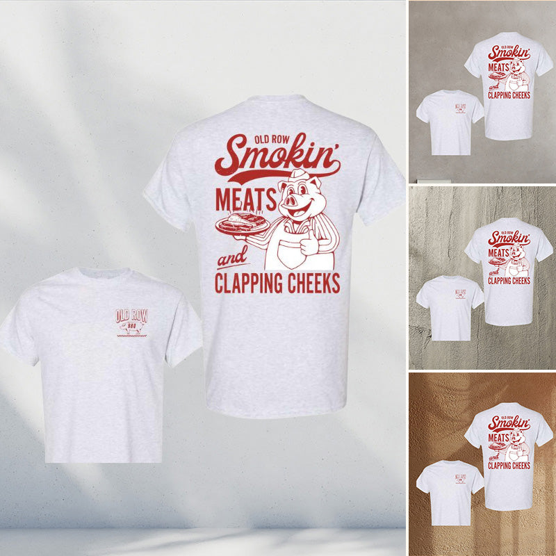 Old Row The Smokin' Meats Graphic 2 Sides T-shirt