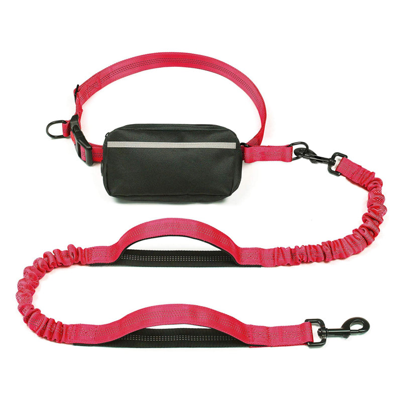 Hands Free Dog Leash With Zipper Pouch