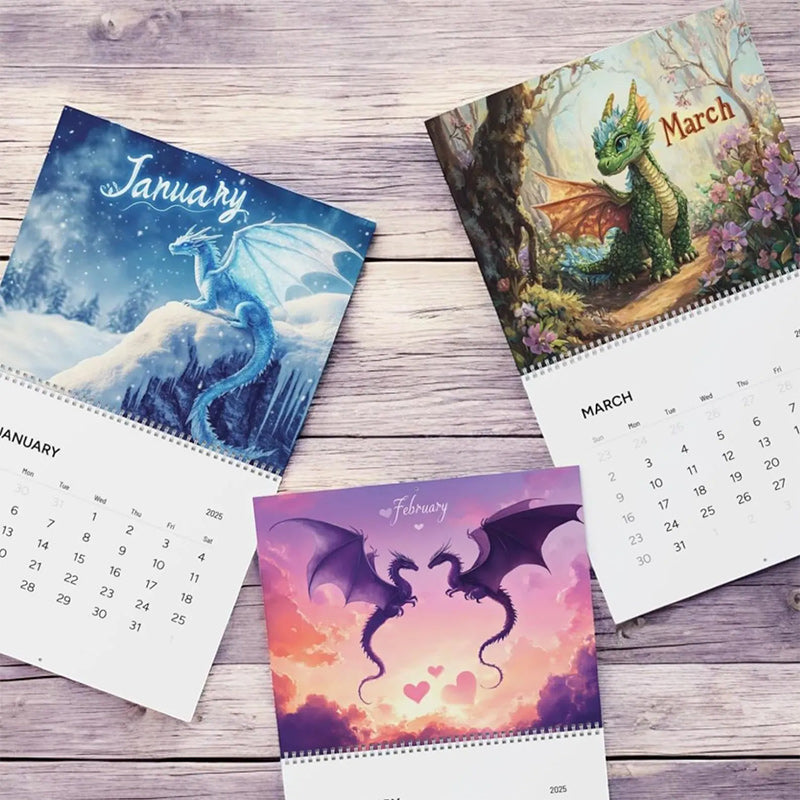 Fantasy Dragon Wall Calendar 2025