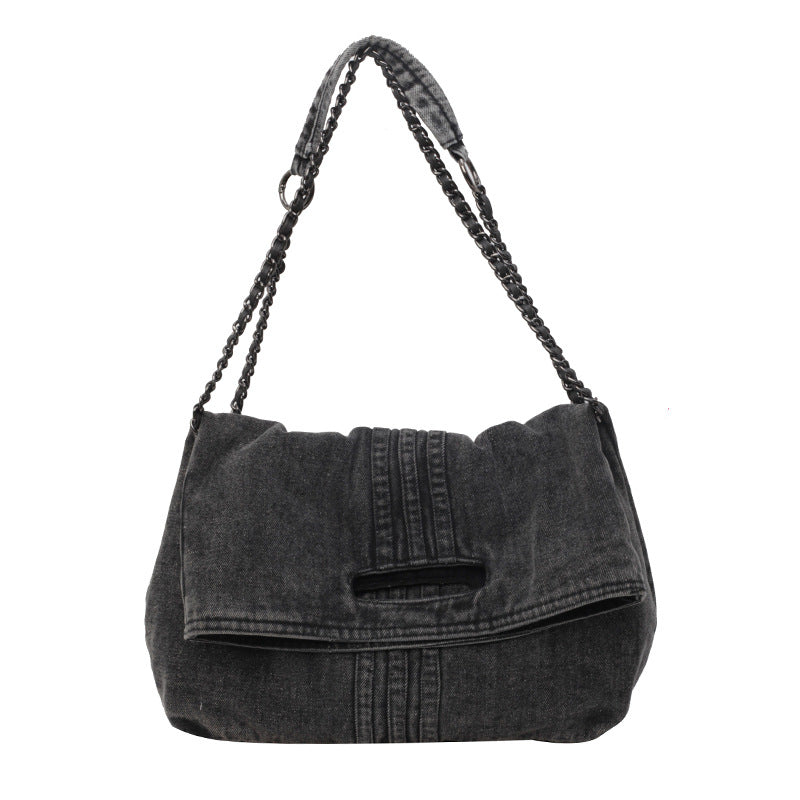 Women's Denim Chain Strap Crossbody Bag