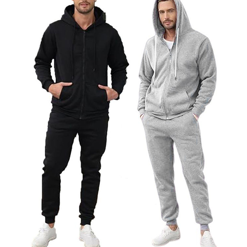 Men's Casual Full Zip Hoodie & Jogger