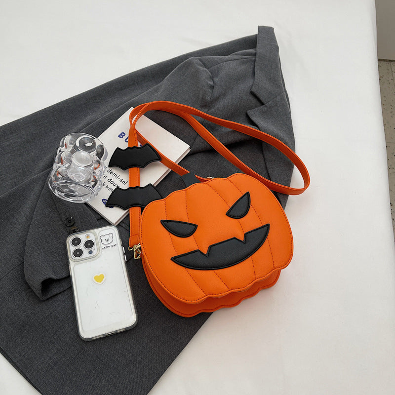 Halloween Creative Cartoon Pumpkin Crossbody Bag