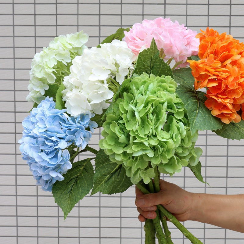 Outdoor artificial hydrangea flowers