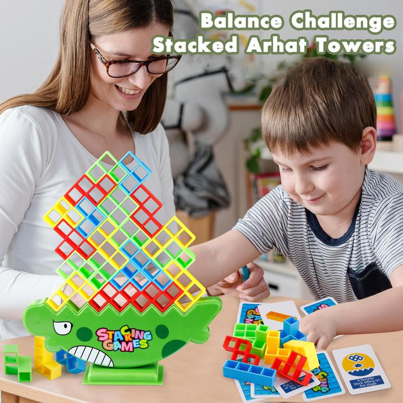 48-Piece Balance Tetra Tower Game