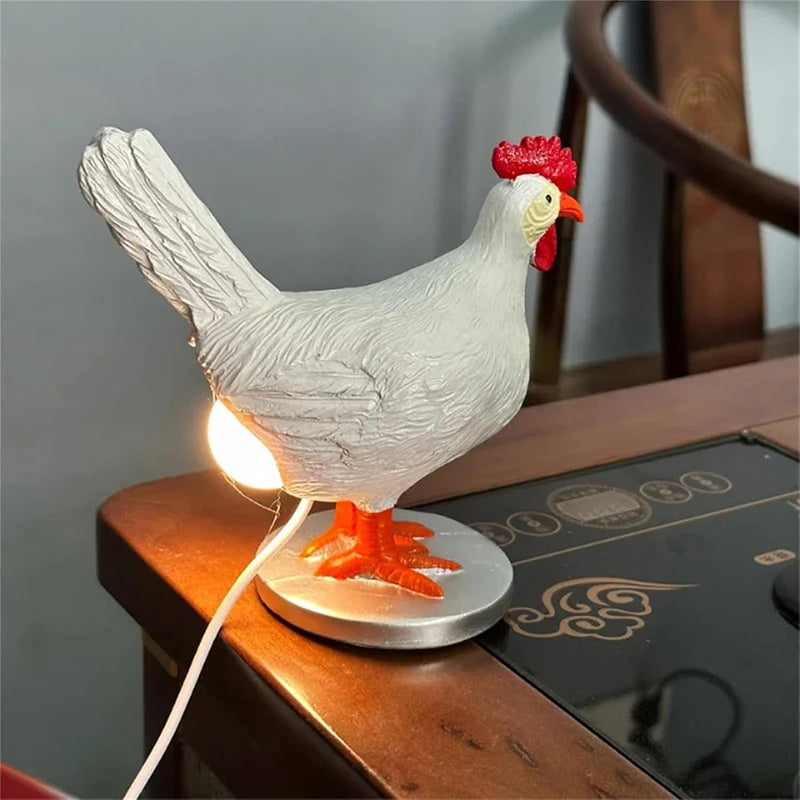 Creative Chicken Resin Table Lamp