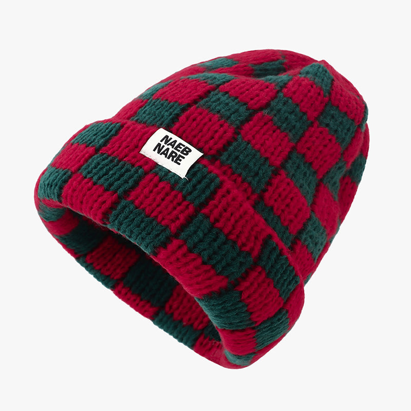 Trendy Checkerboard Beanie for Men & Women