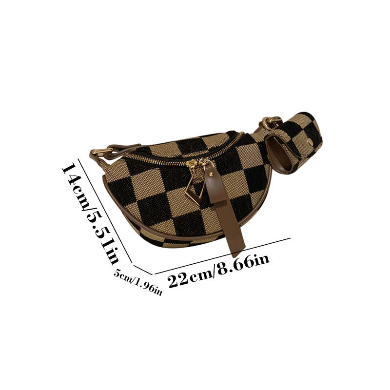 Checkered Waist Bag