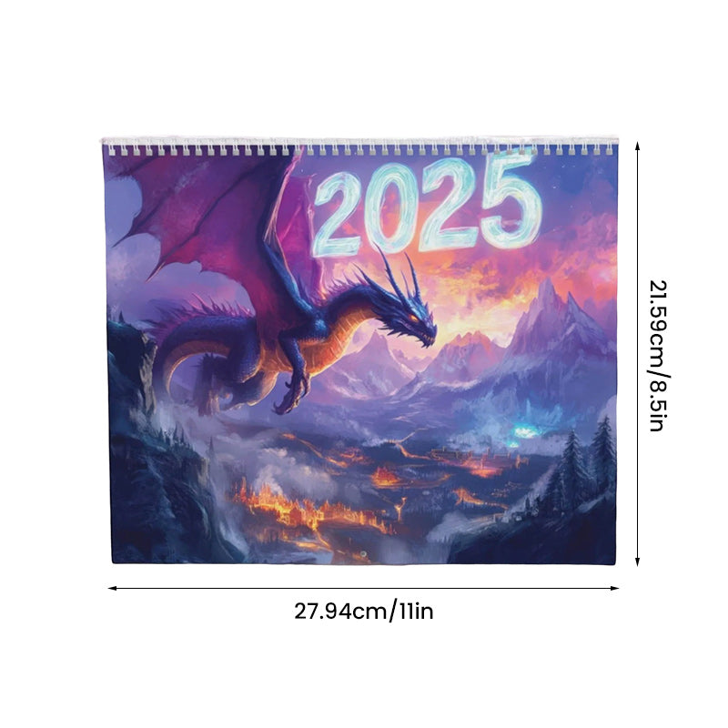 Fantasy Dragon Wall Calendar 2025