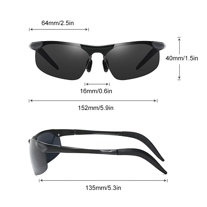 Photochromic Sunglasses with Anti-glare Polarized Lens