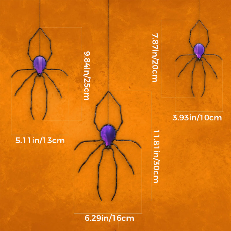 Spider Stained Glass Suncatcher