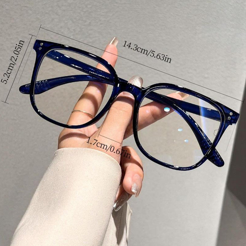 Anti-Blue Light Square Frame Eyeglasses