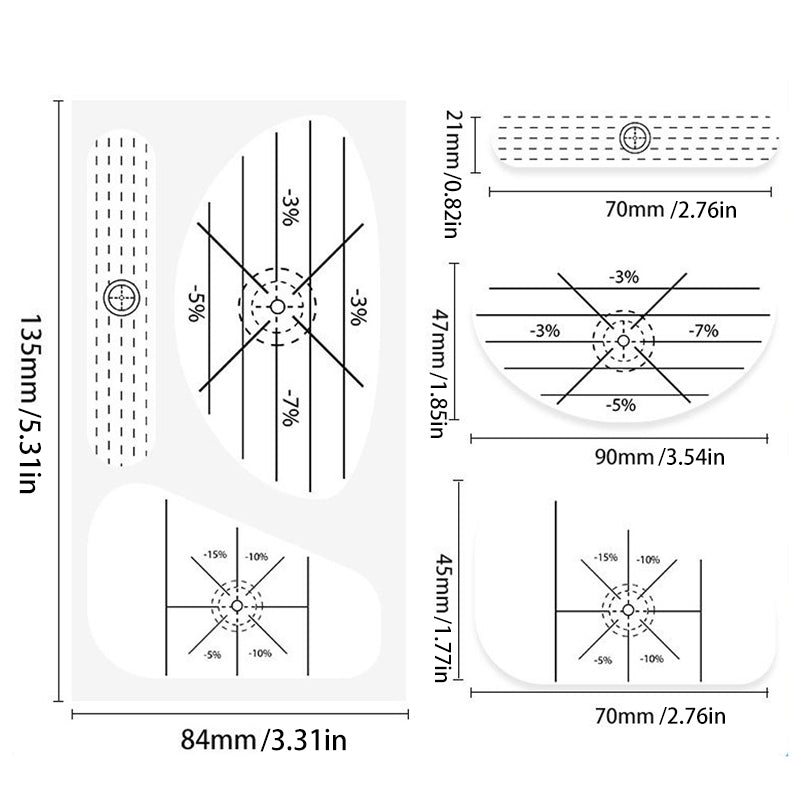 3-in-1 Golf Impact Tape