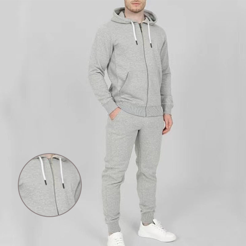 Men's Casual Full Zip Hoodie & Jogger