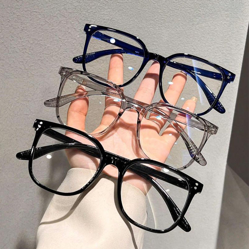 Anti-Blue Light Square Frame Eyeglasses