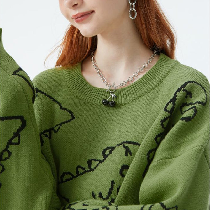 Little Dinosaur Loose Casual Sweater