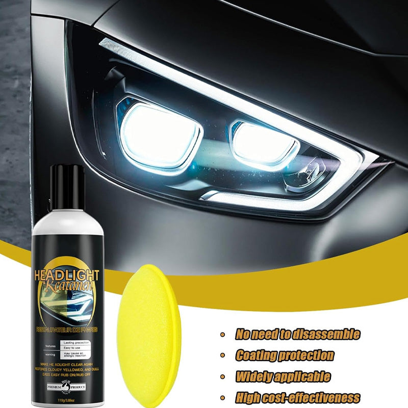 Car headlight brightener