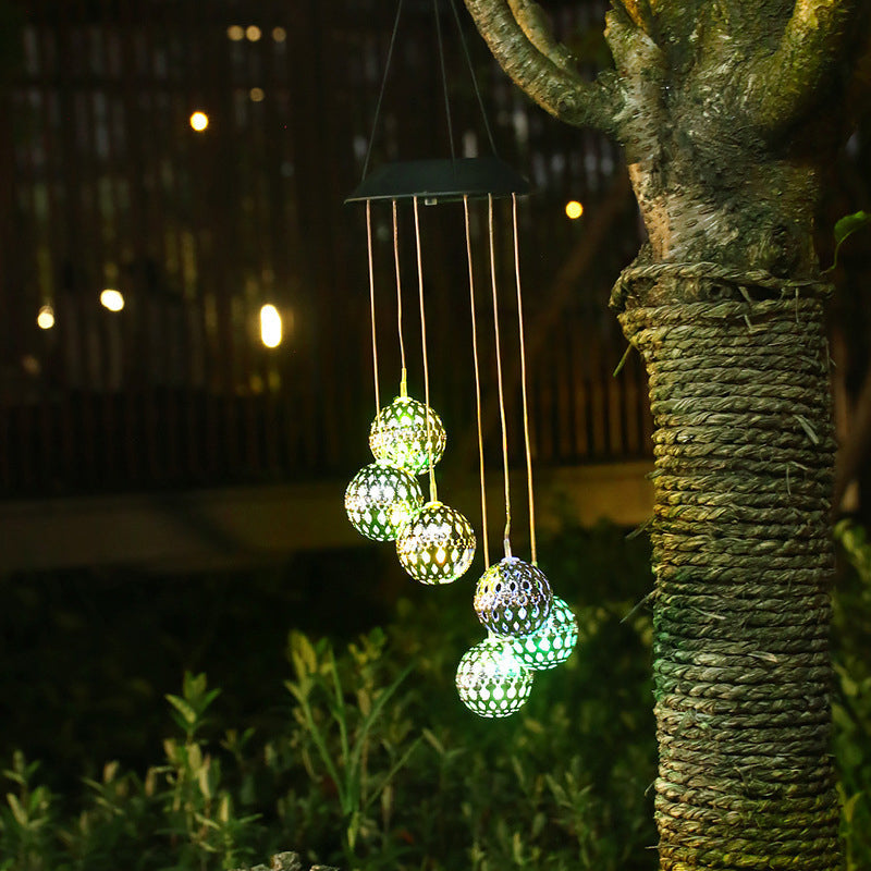 Solar Wind Chime Outdoor Light