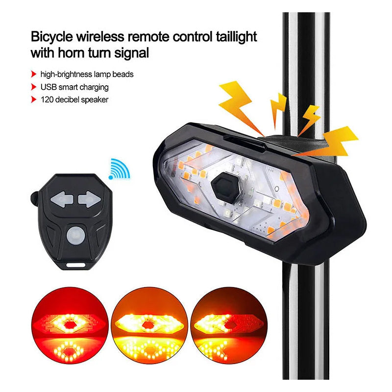 Waterproof Night Riding Bike Steering Tail Light