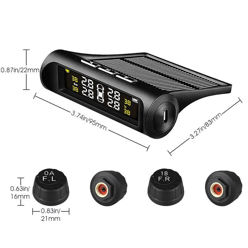 Real-time tire temperature and pressure monitor