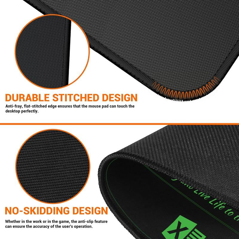 Non-slip mouse pad with shortcut key prompts