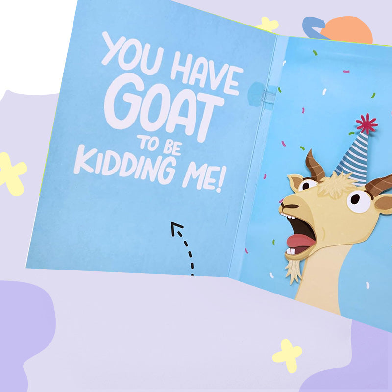 Screaming Goat Greeting Card