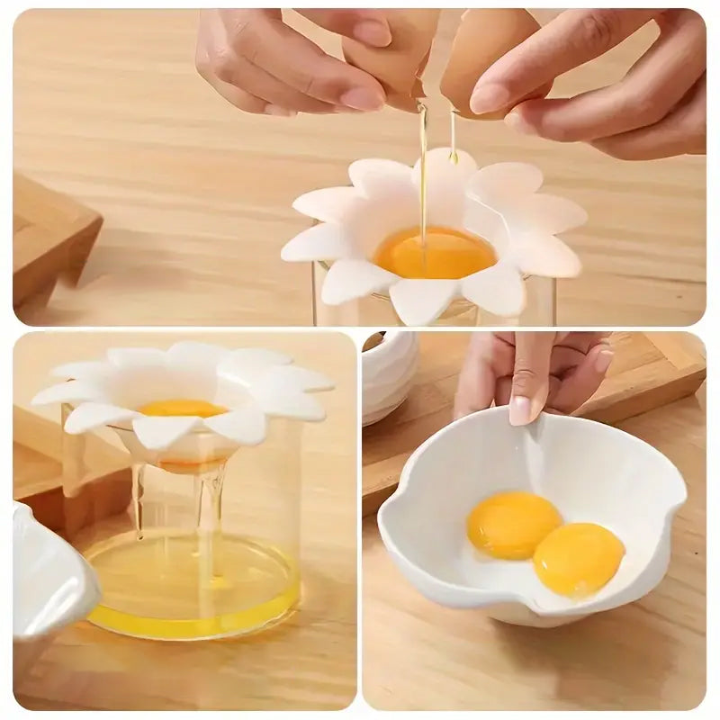 Flower Design Egg Separator