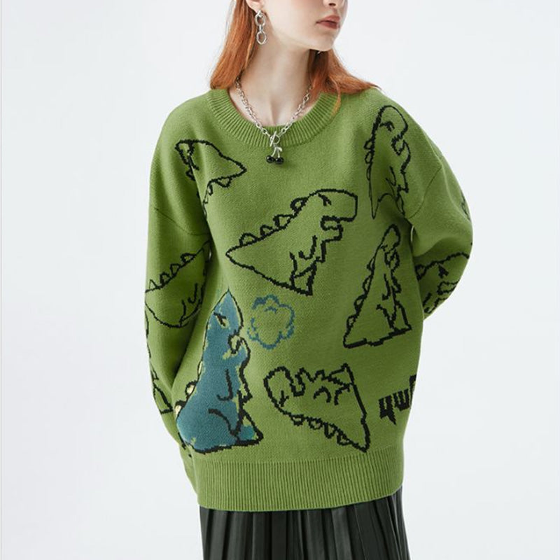 Little Dinosaur Loose Casual Sweater